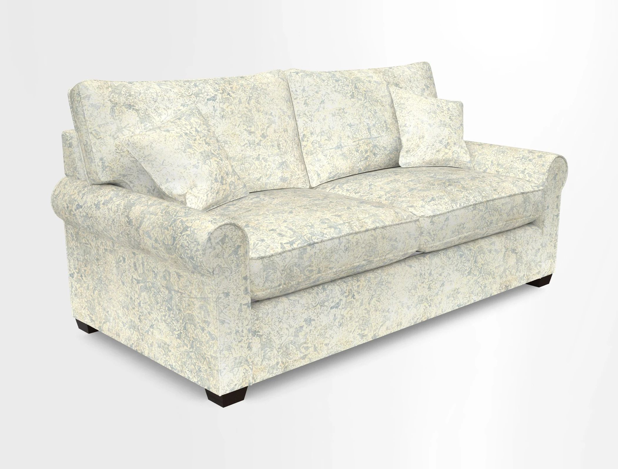 Bignor 3 Seater Sofa in V&A Drawn From Nature Oak Tree Gold