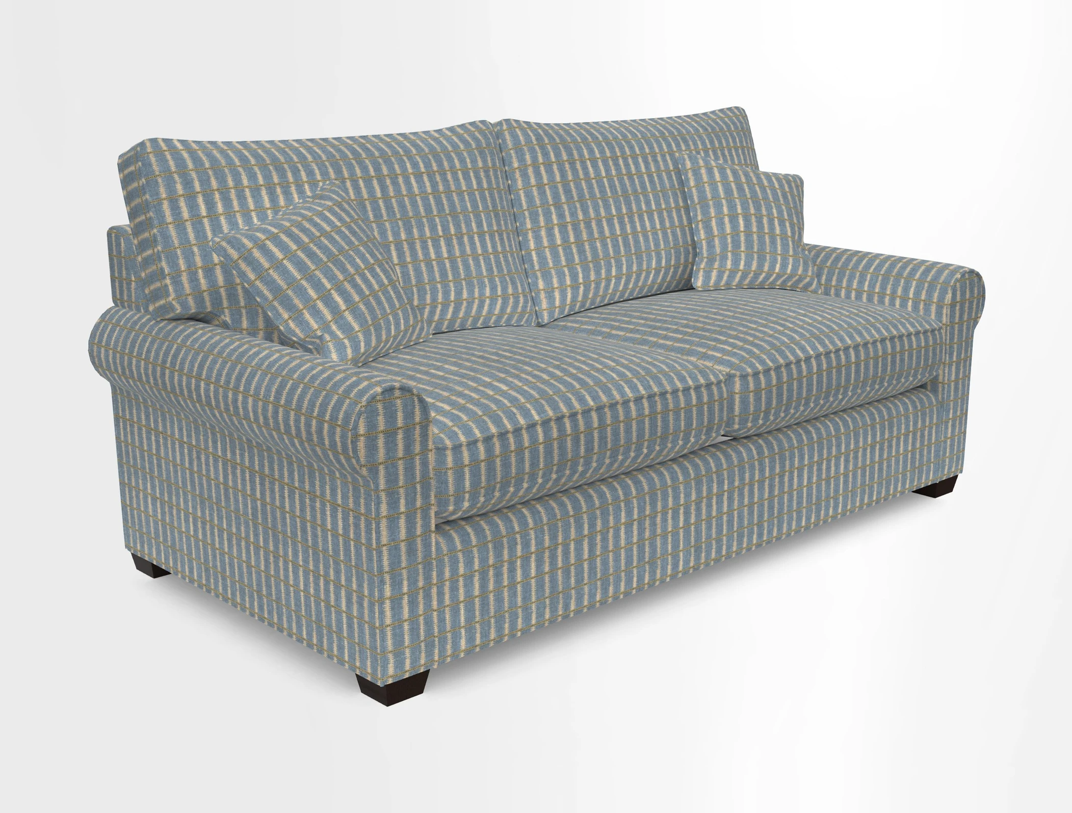 Bignor 3 Seater Sofa in V&A Drawn From Nature Oak Tree Gold