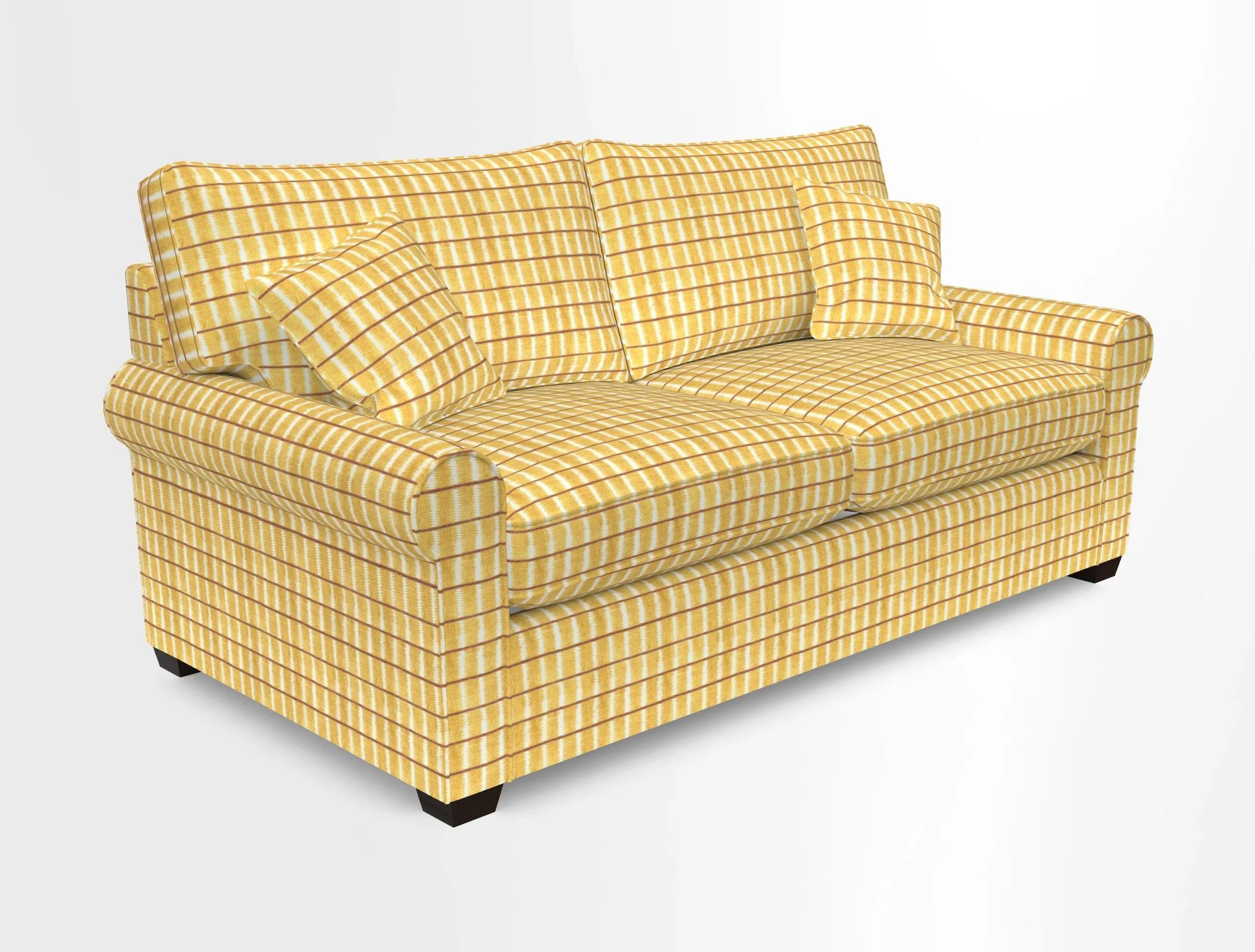 Bignor 3 Seater Sofa in V&A Drawn From Nature Oak Tree Gold