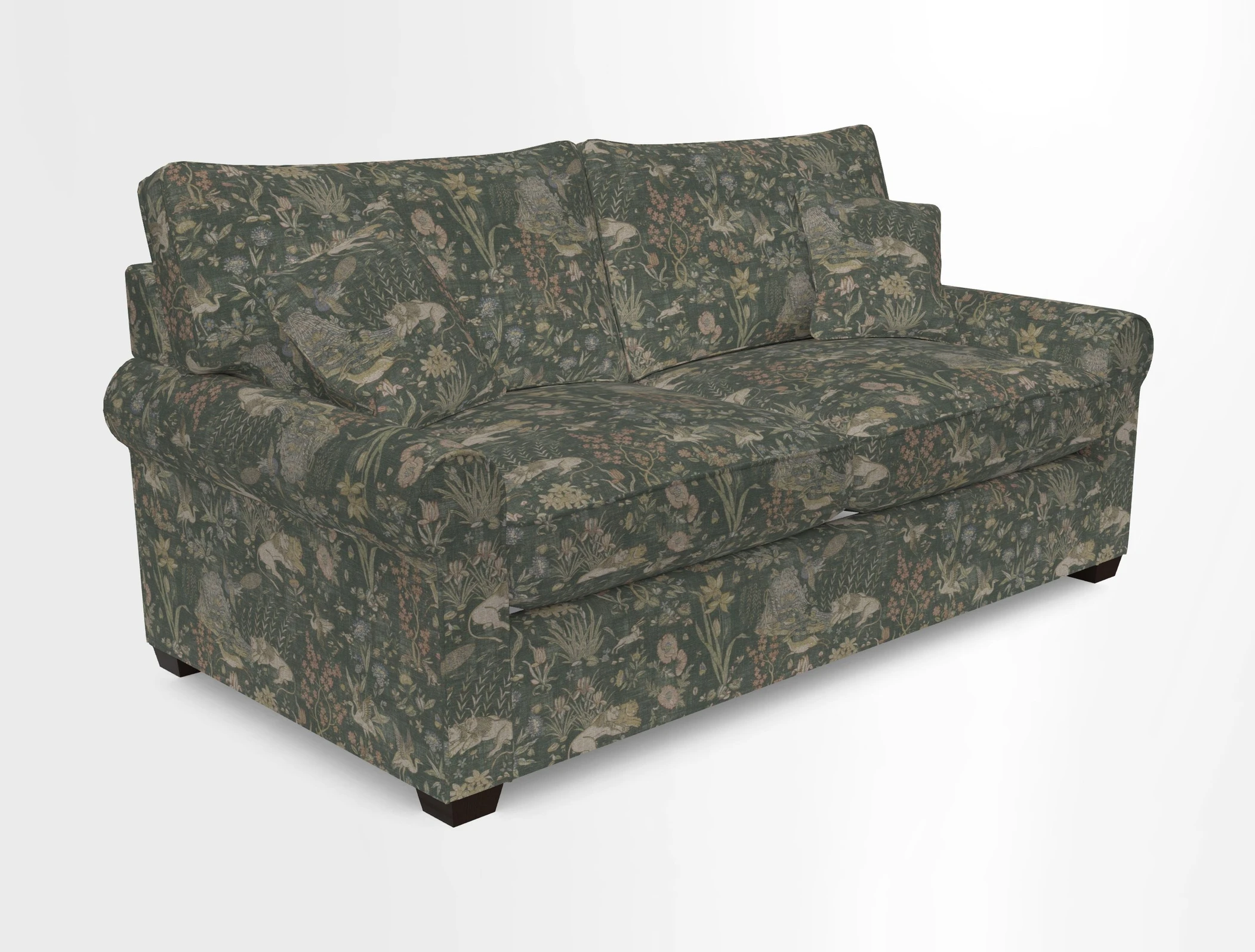 Bignor 3 Seater Sofa in V&A Drawn From Nature Oak Tree Gold
