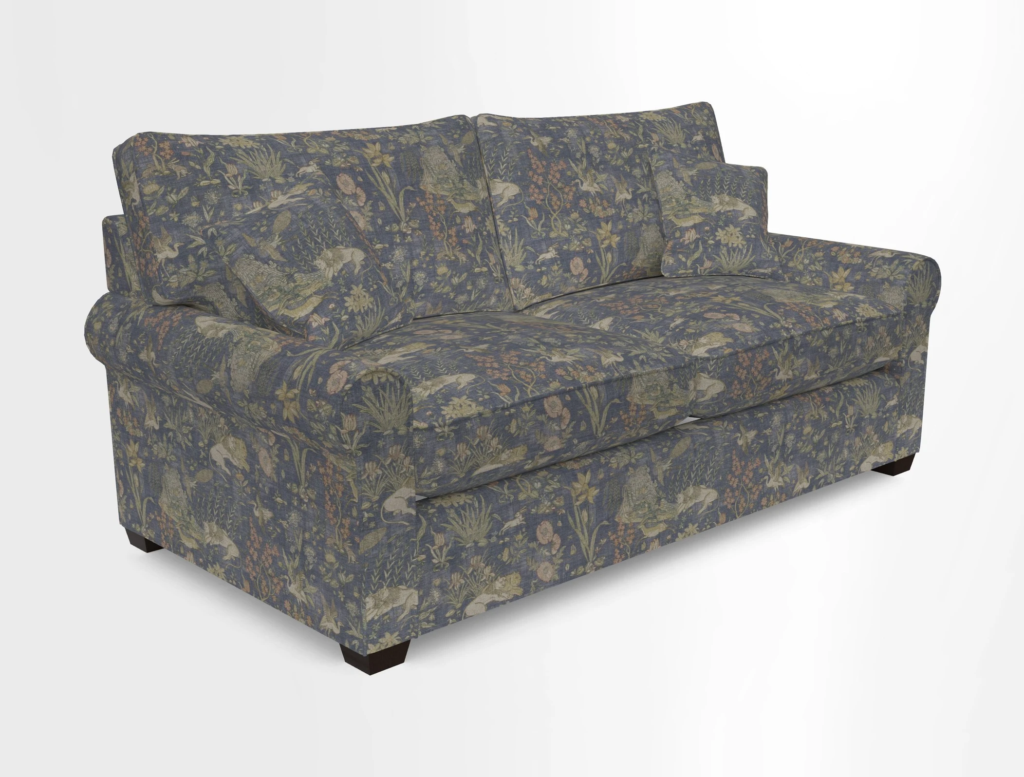 Bignor 3 Seater Sofa in V&A Drawn From Nature Oak Tree Gold