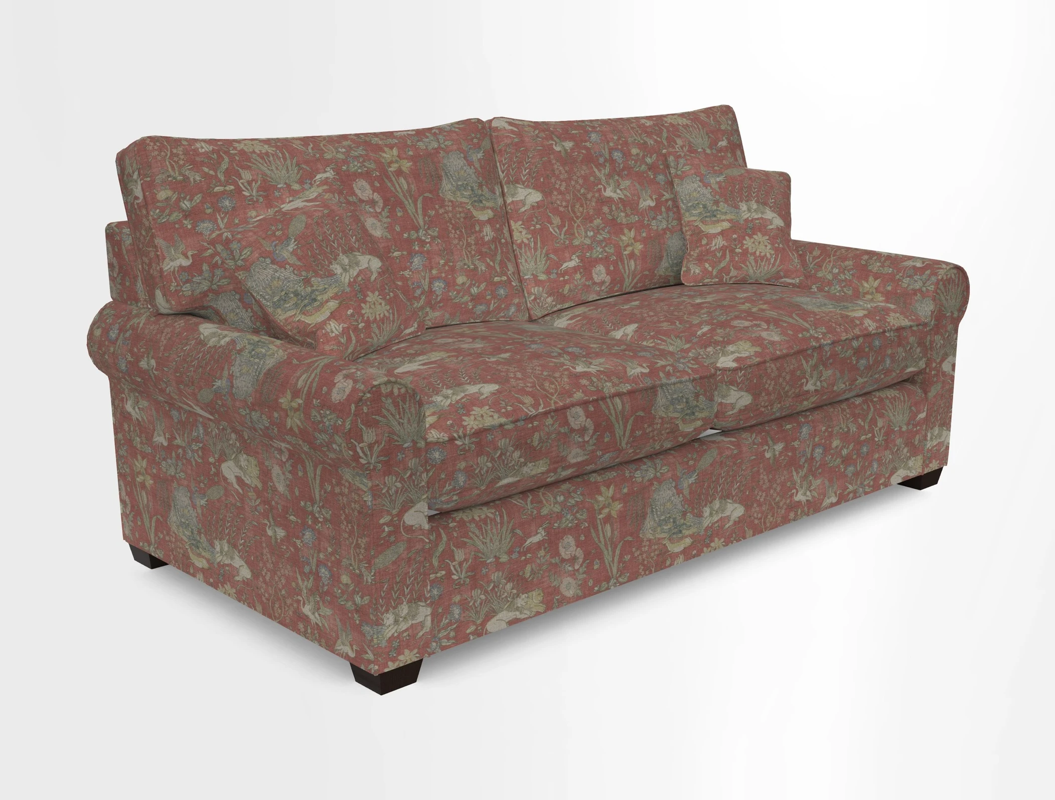 Bignor 3 Seater Sofa in V&A Drawn From Nature Oak Tree Gold