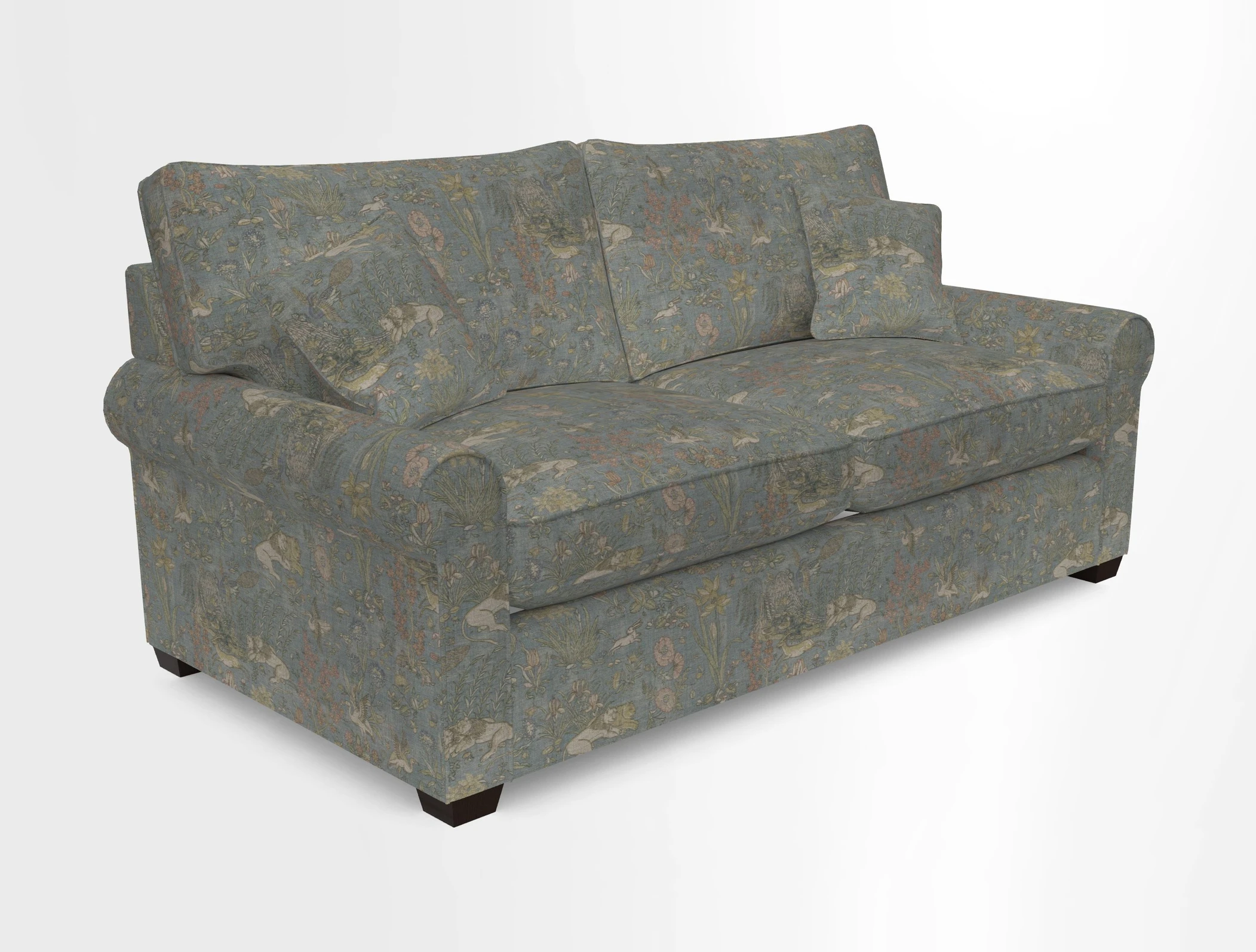 Bignor 3 Seater Sofa in V&A Drawn From Nature Oak Tree Gold