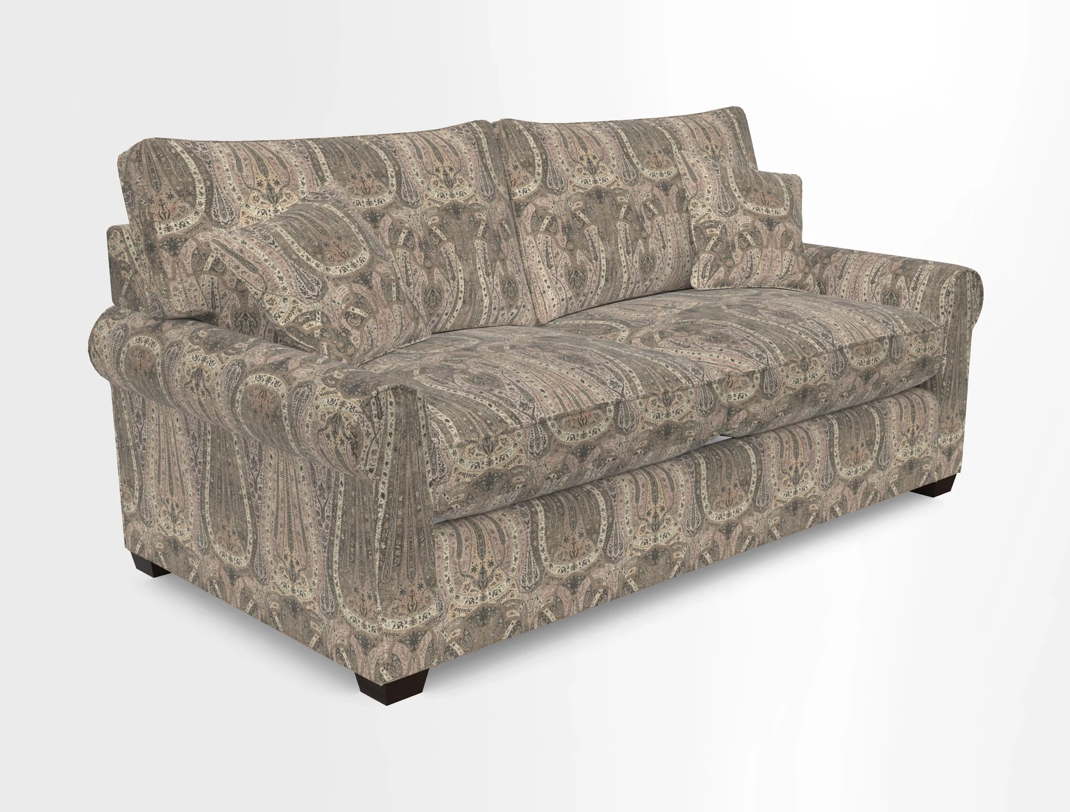 Bignor 3 Seater Sofa in V&A Drawn From Nature Oak Tree Gold