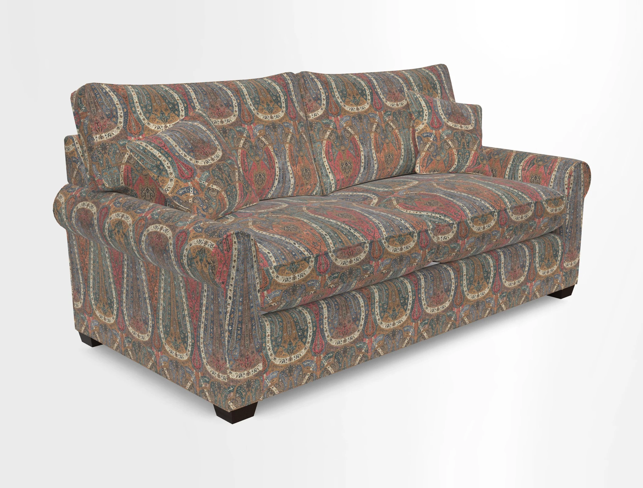 Bignor 3 Seater Sofa in V&A Drawn From Nature Oak Tree Gold