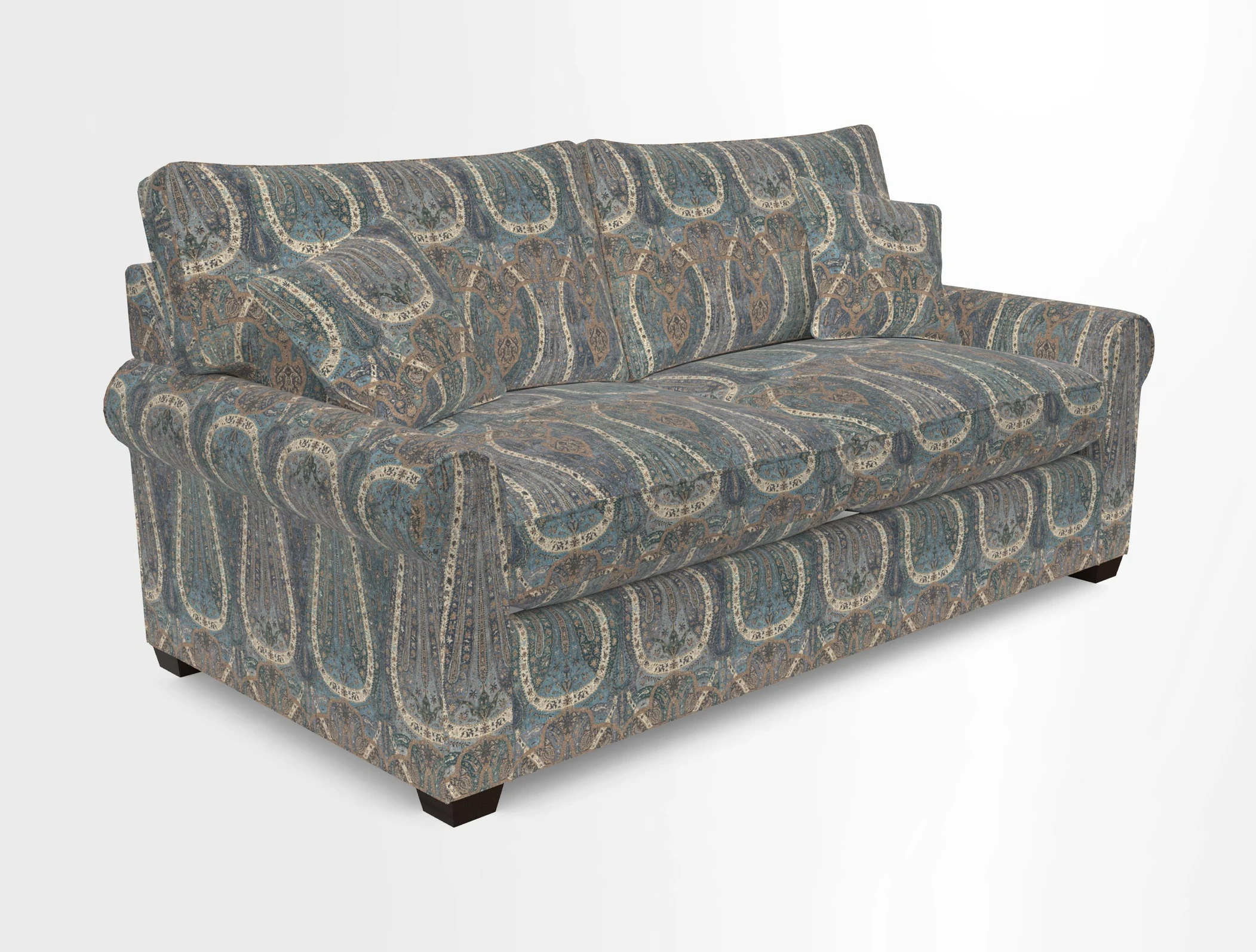 Bignor 3 Seater Sofa in V&A Drawn From Nature Oak Tree Gold