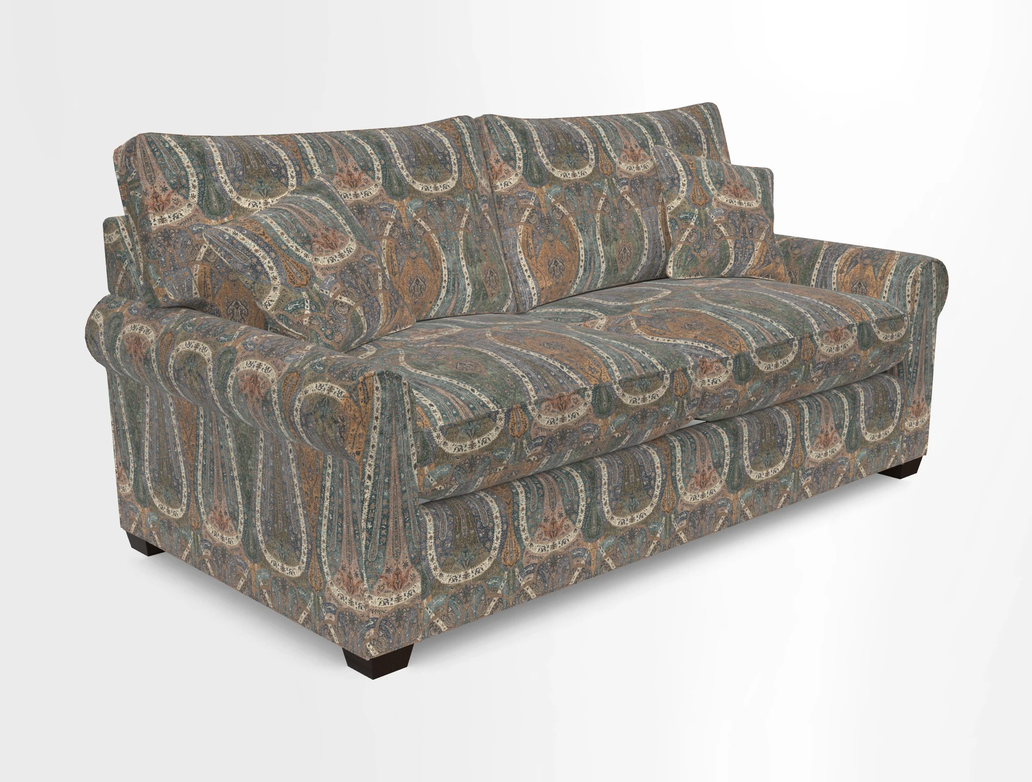 Bignor 3 Seater Sofa in V&A Drawn From Nature Oak Tree Gold