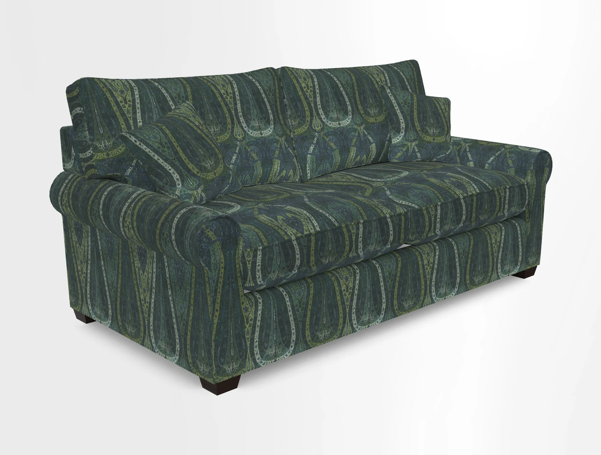 Bignor 3 Seater Sofa in V&A Drawn From Nature Oak Tree Gold