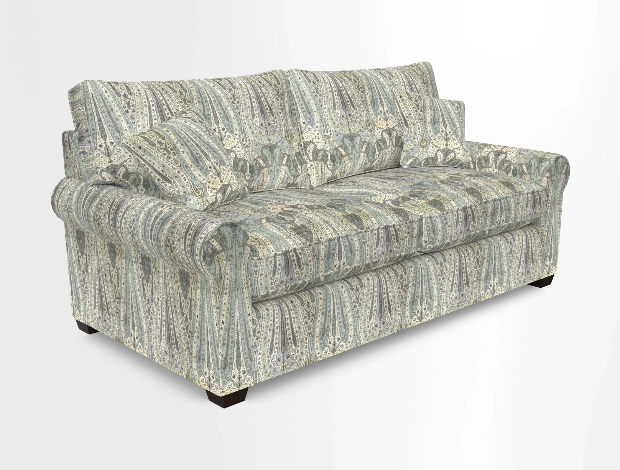 Bignor 3 Seater Sofa in V&A Drawn From Nature Oak Tree Gold