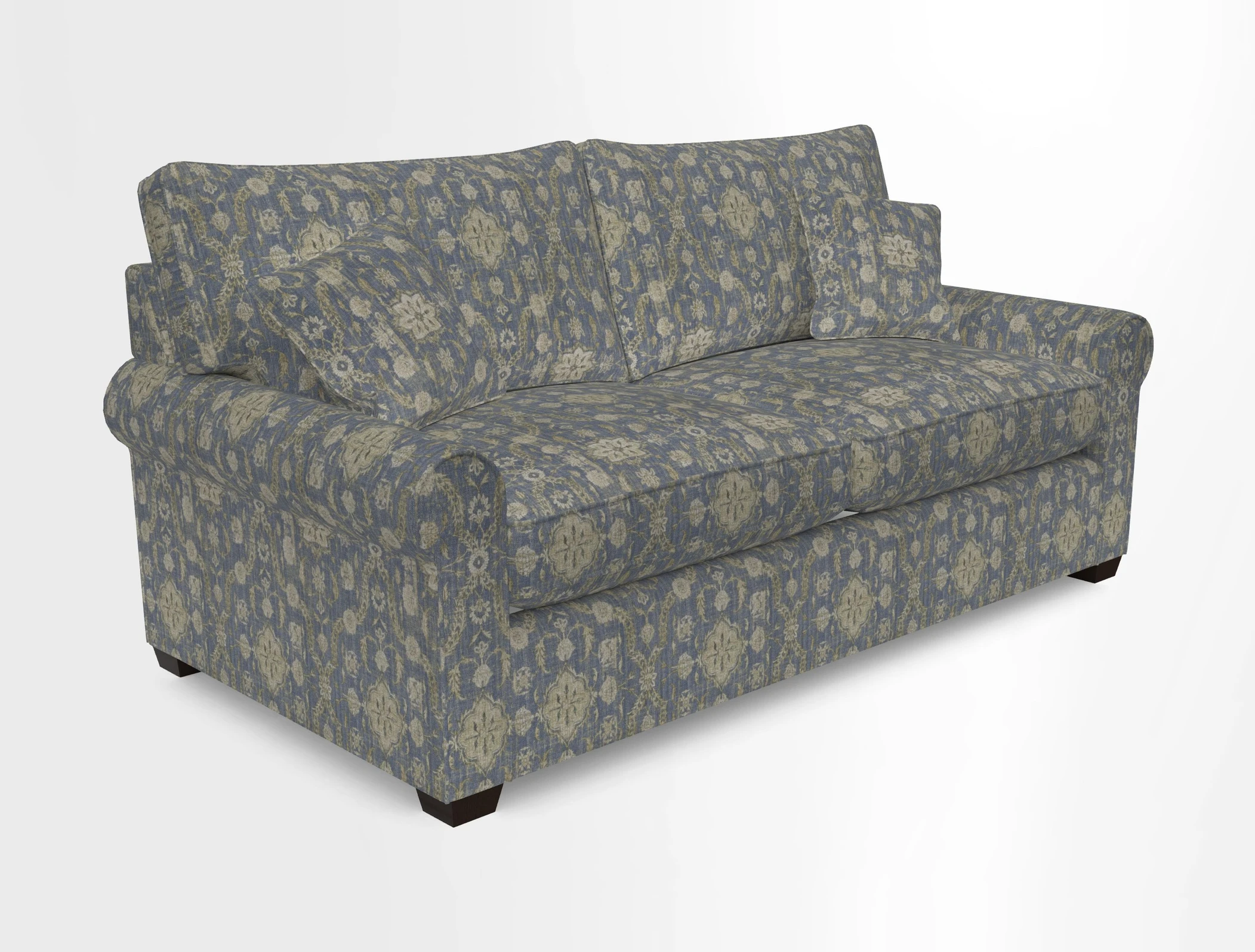 Bignor 3 Seater Sofa in V&A Drawn From Nature Oak Tree Gold