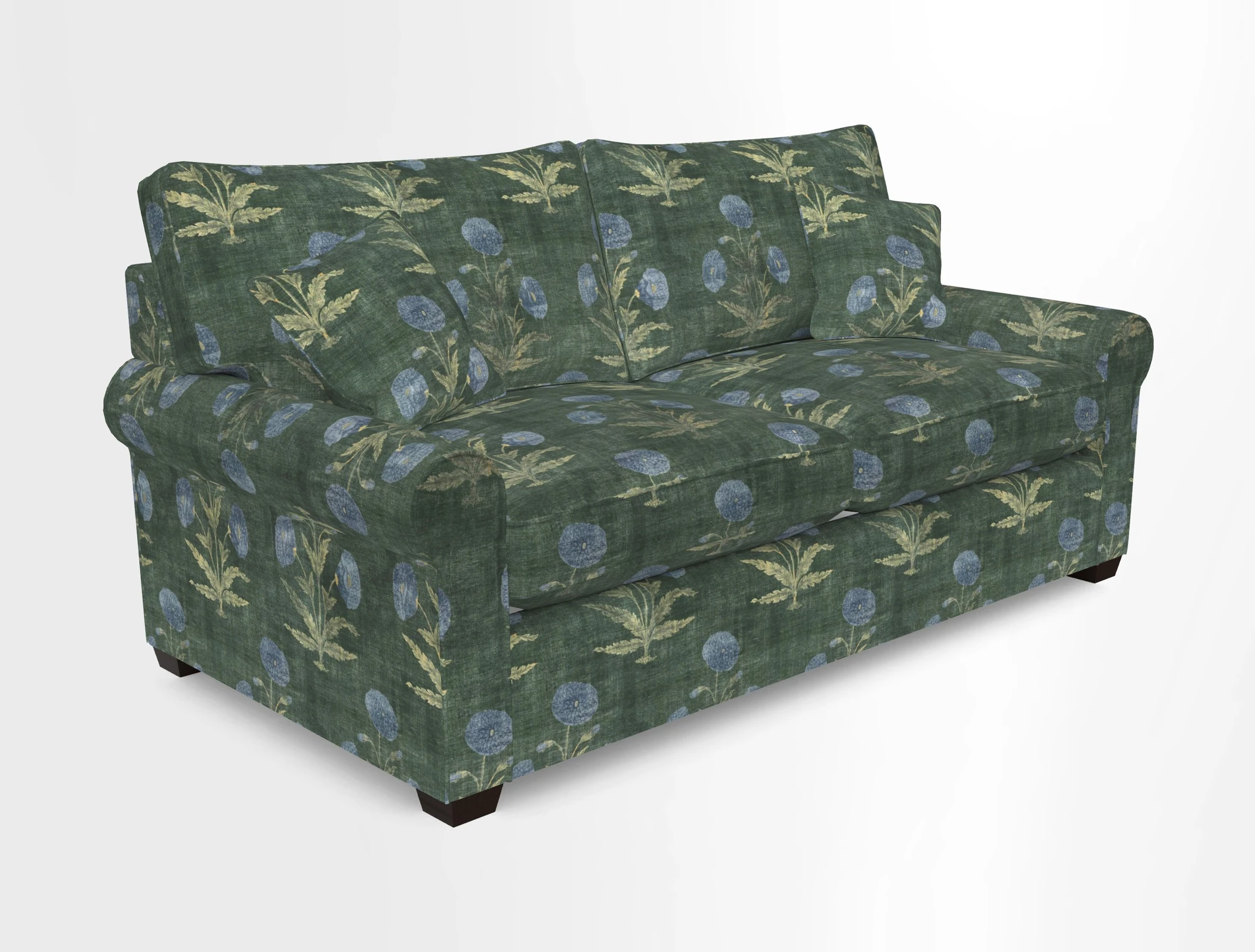Bignor 3 Seater Sofa in V&A Drawn From Nature Oak Tree Gold