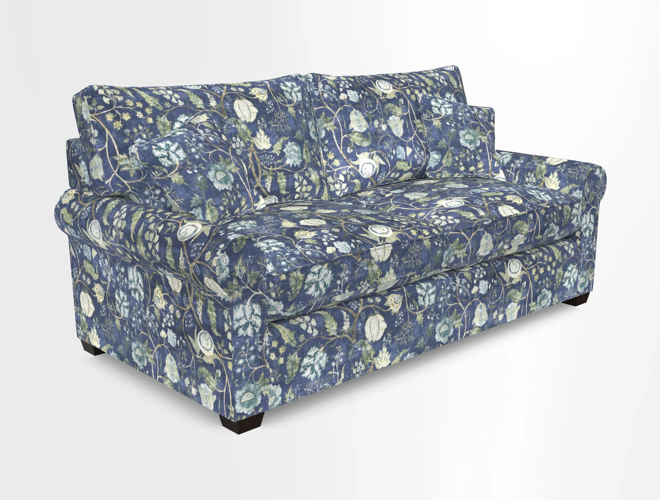 Bignor 3 Seater Sofa in V&A Drawn From Nature Oak Tree Gold
