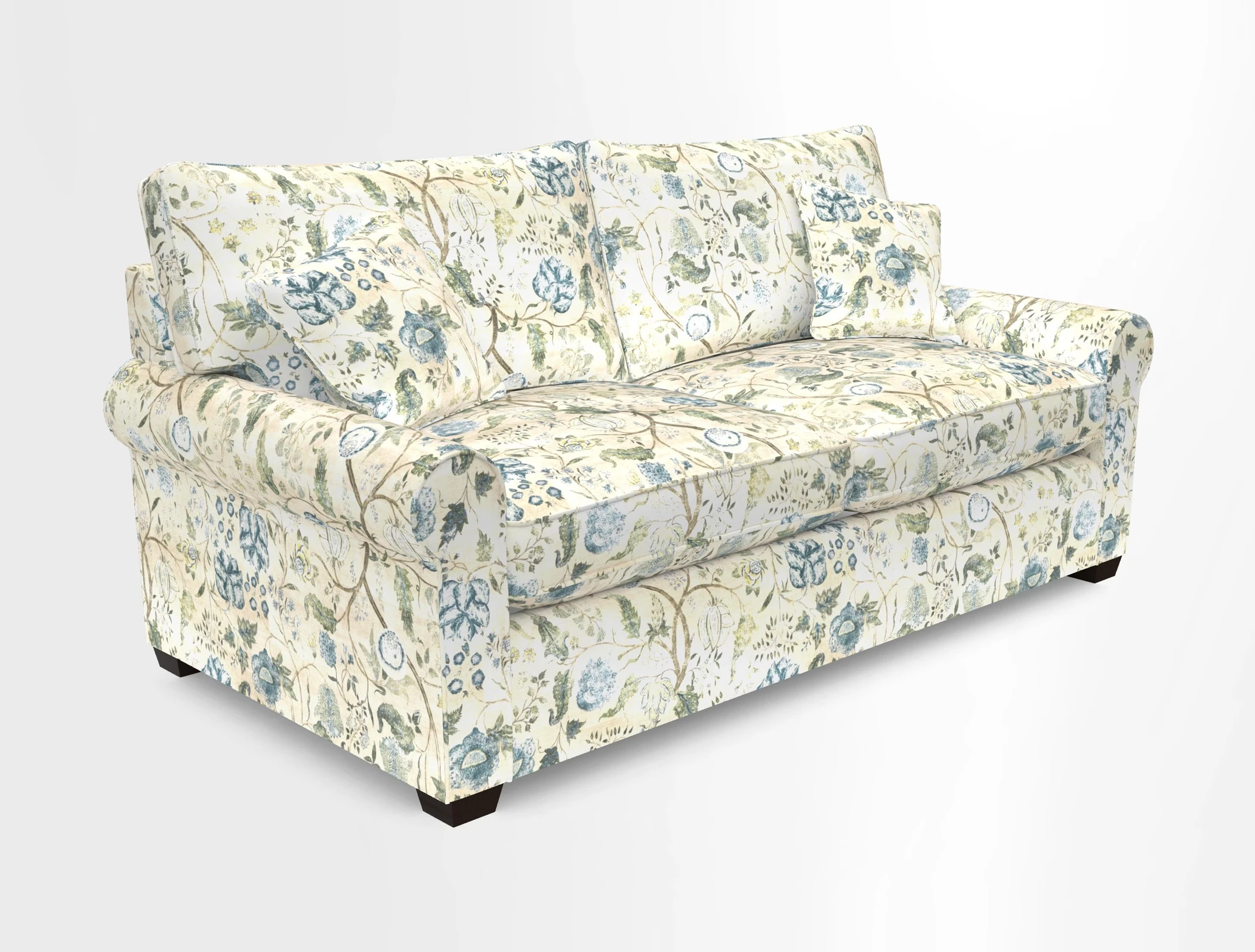 Bignor 3 Seater Sofa in V&A Drawn From Nature Oak Tree Gold