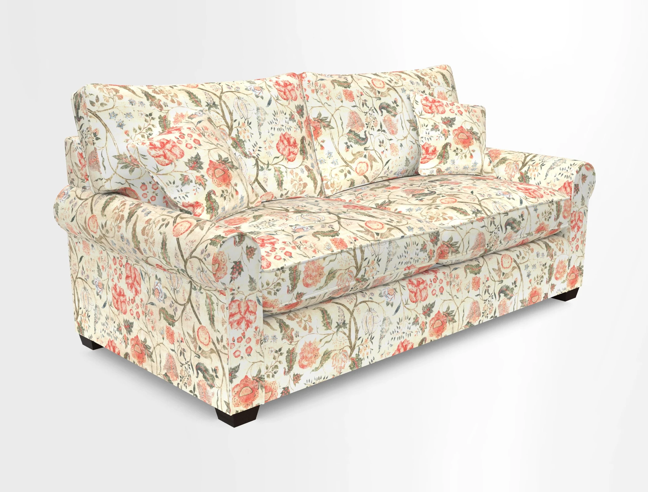 Bignor 3 Seater Sofa in V&A Drawn From Nature Oak Tree Gold