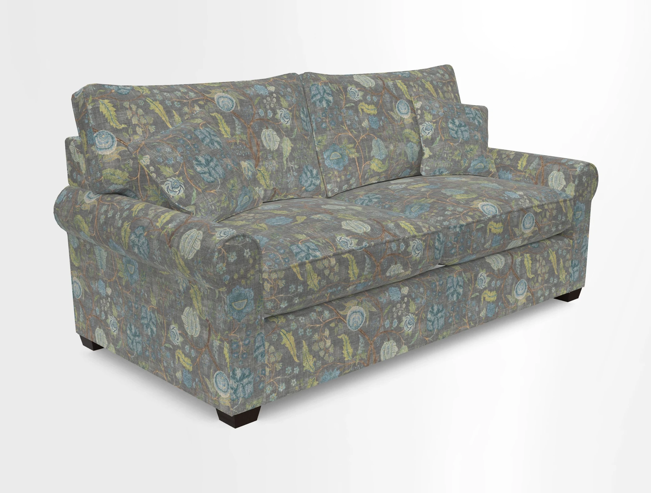 Bignor 3 Seater Sofa in V&A Drawn From Nature Oak Tree Gold