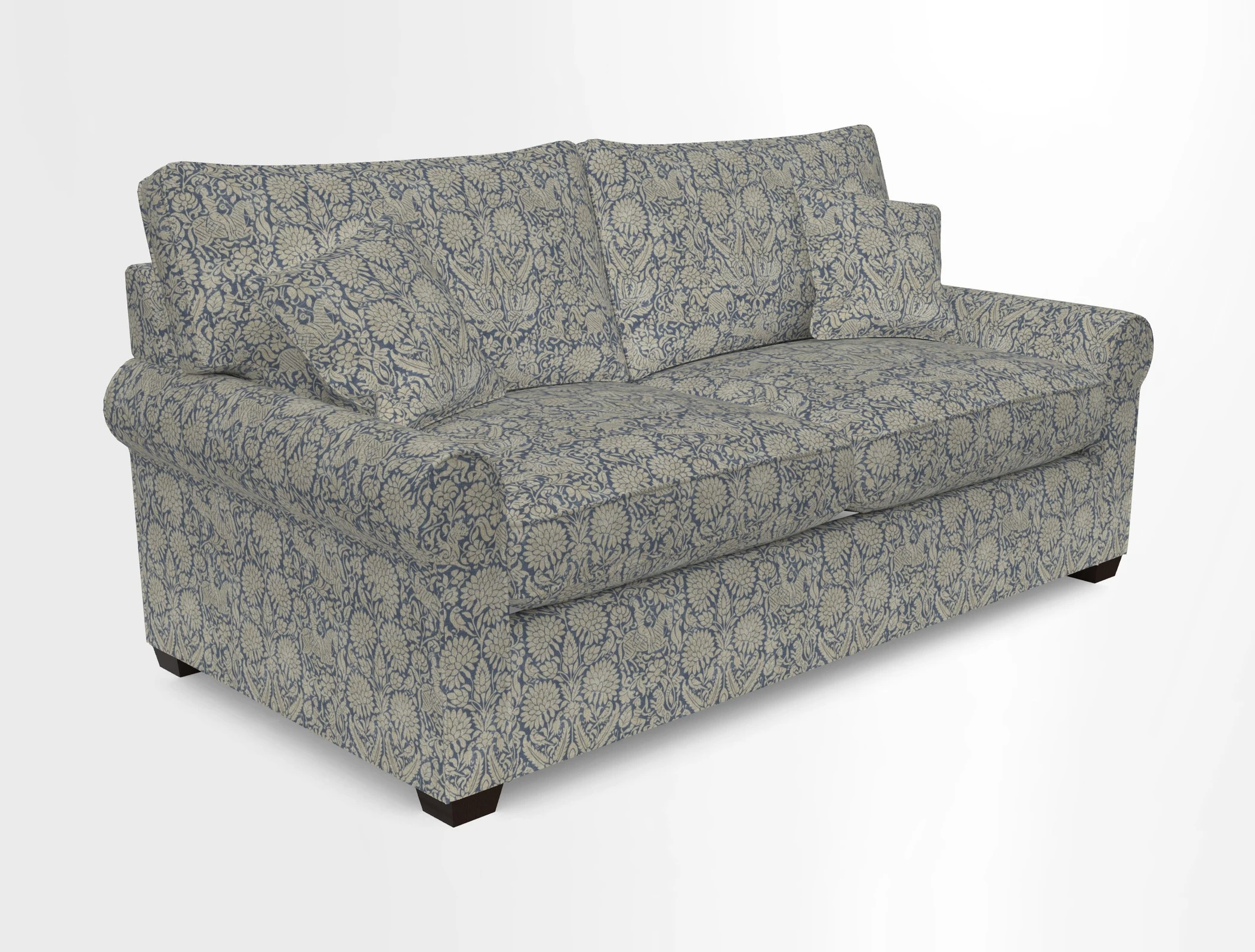Bignor 3 Seater Sofa in V&A Drawn From Nature Oak Tree Gold