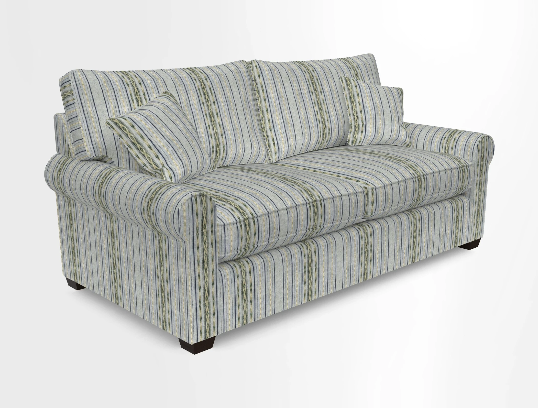Bignor 3 Seater Sofa in V&A Drawn From Nature Oak Tree Gold