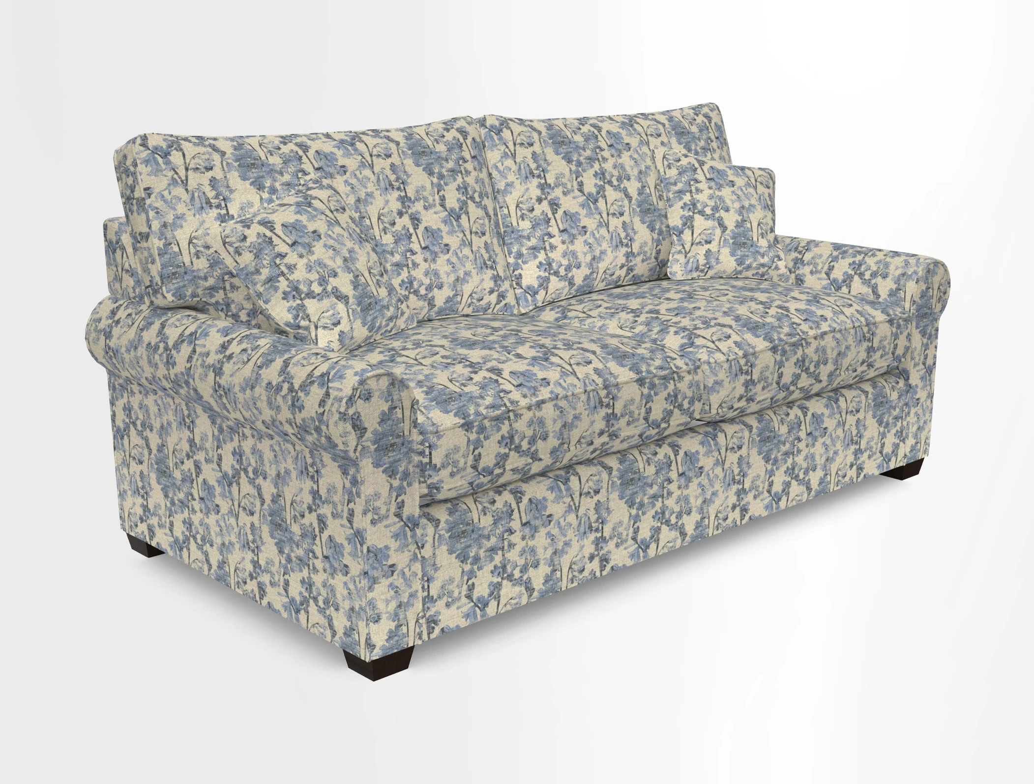 Bignor 3 Seater Sofa in V&A Drawn From Nature Oak Tree Gold