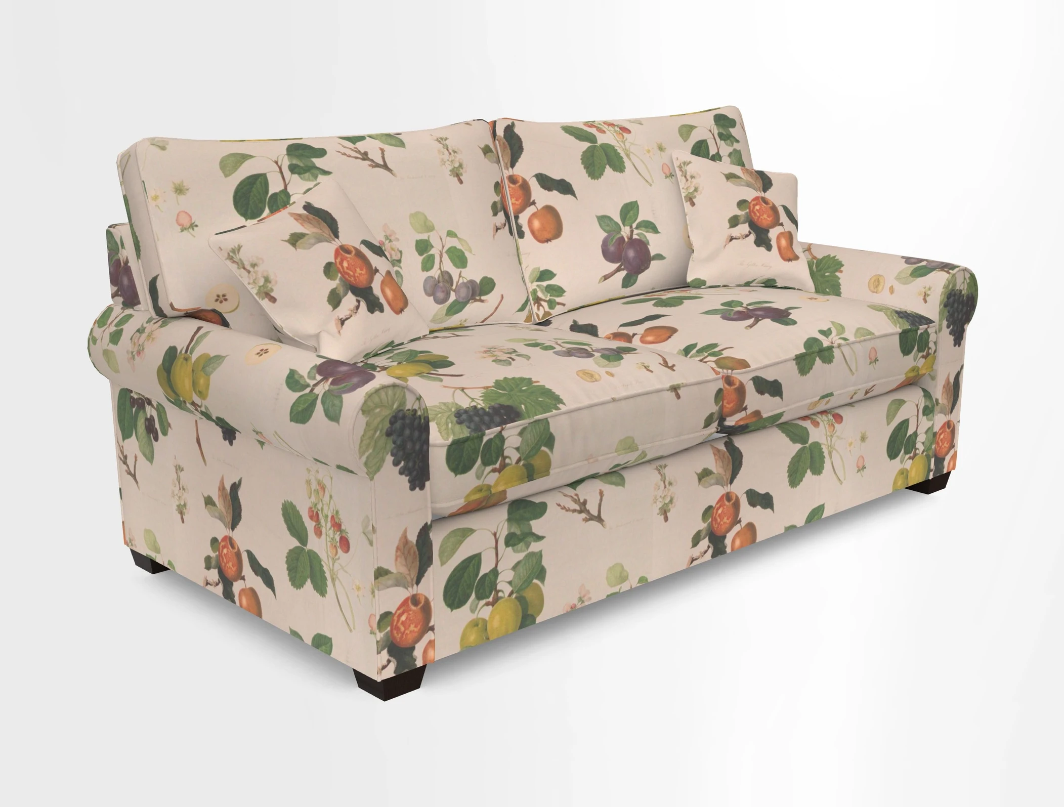 Bignor 3 Seater Sofa in V&A Drawn From Nature Oak Tree Gold