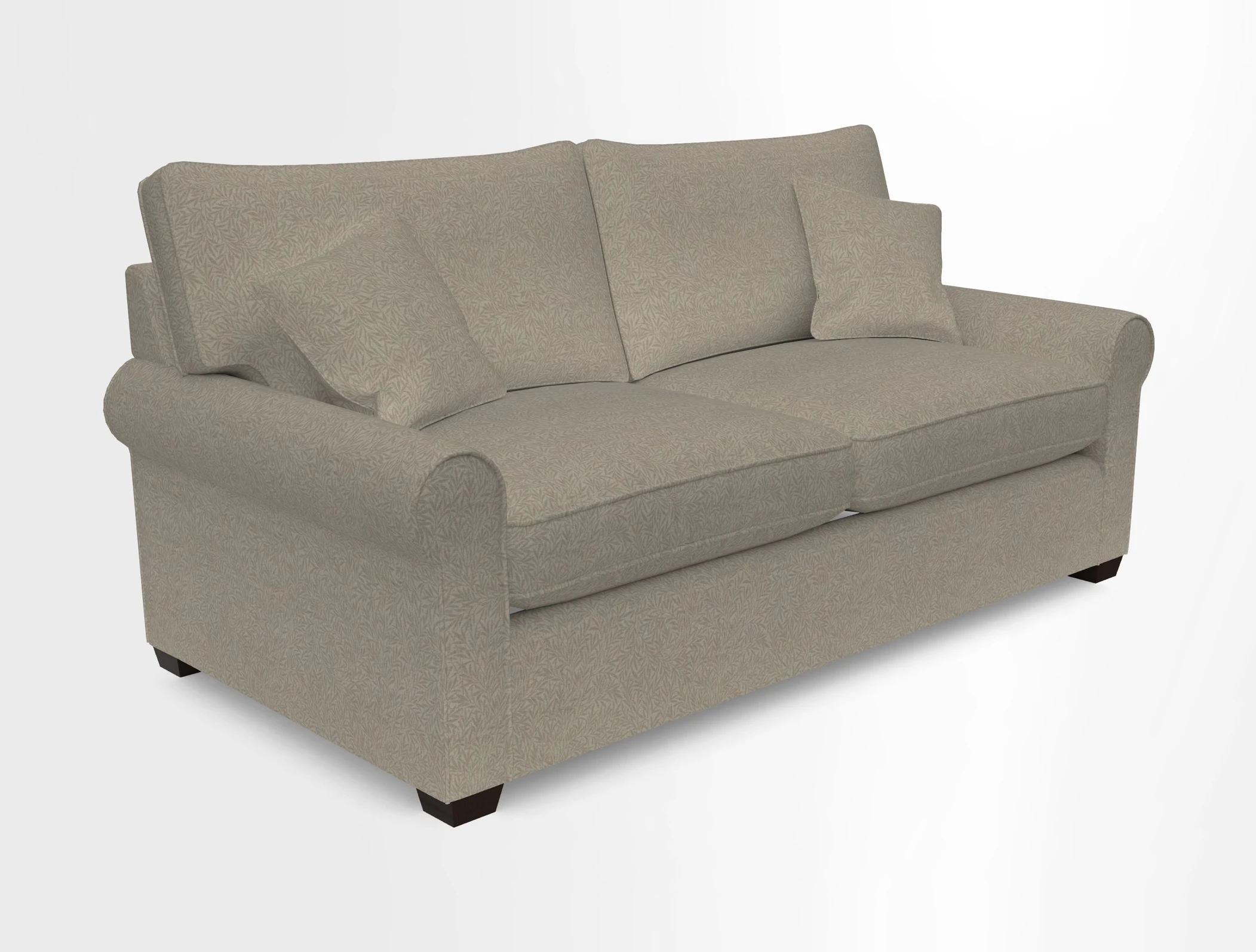 Bignor 3 Seater Sofa in V&A Drawn From Nature Oak Tree Gold