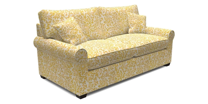 Bignor 3 Seater Sofa in V&A Drawn From Nature Oak Tree Gold