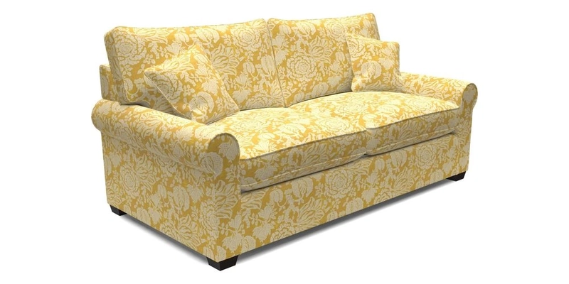 Bignor 3 Seater Sofa in V&A Drawn From Nature Oak Tree Gold