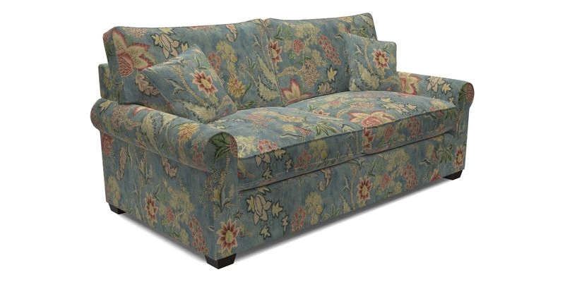 Bignor 3 Seater Sofa in V&A Drawn From Nature Oak Tree Gold