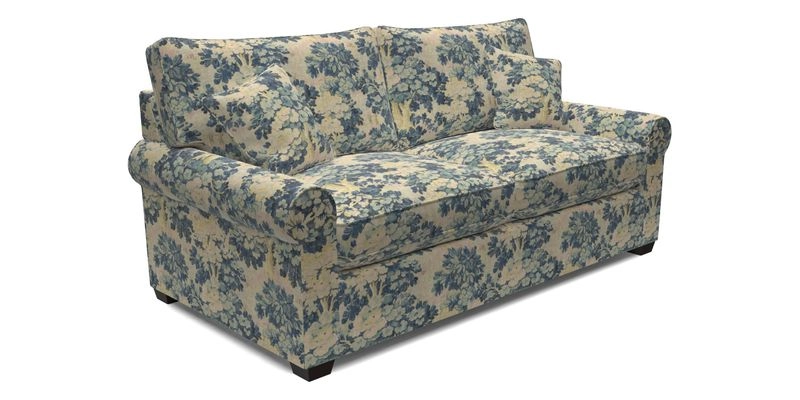 Bignor 3 Seater Sofa in V&A Drawn From Nature Oak Tree Gold