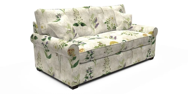 Bignor 3 Seater Sofa in V&A Drawn From Nature Oak Tree Gold