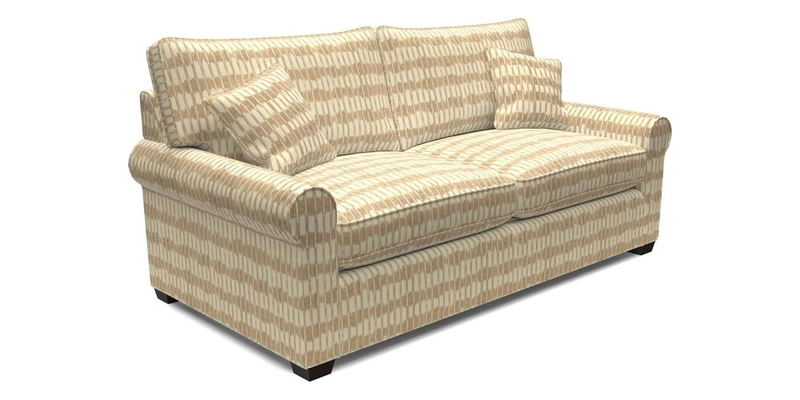 Bignor 3 Seater Sofa in V&A Drawn From Nature Oak Tree Gold
