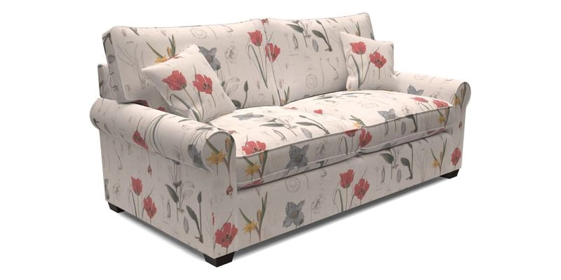 Bignor 3 Seater Sofa in V&A Drawn From Nature Oak Tree Gold
