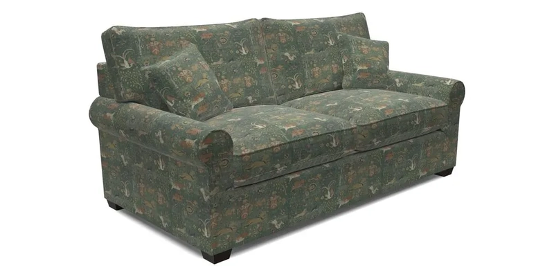 Bignor 3 Seater Sofa in V&A Drawn From Nature Oak Tree Gold
