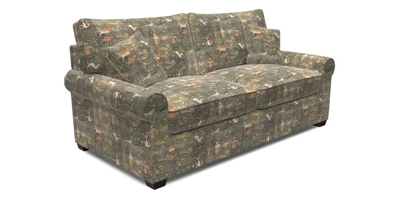 Bignor 3 Seater Sofa in V&A Drawn From Nature Oak Tree Gold