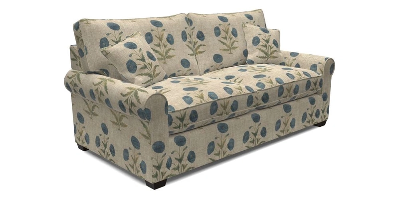 Bignor 3 Seater Sofa in V&A Drawn From Nature Oak Tree Gold