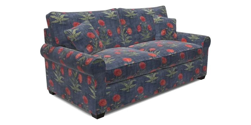 Bignor 3 Seater Sofa in V&A Drawn From Nature Oak Tree Gold