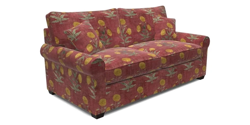 Bignor 3 Seater Sofa in V&A Drawn From Nature Oak Tree Gold