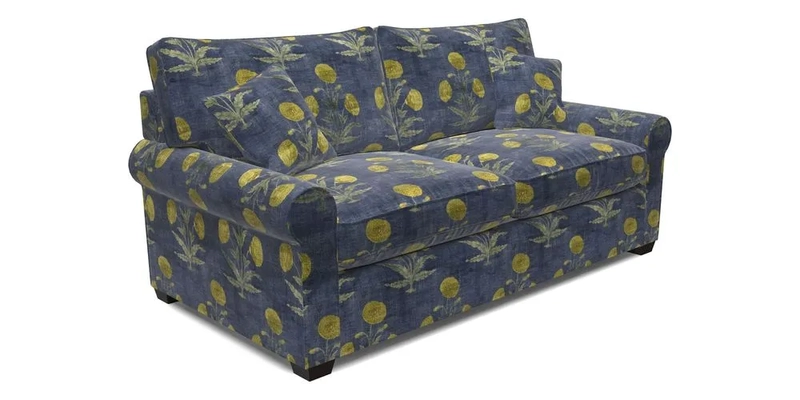 Bignor 3 Seater Sofa in V&A Drawn From Nature Oak Tree Gold