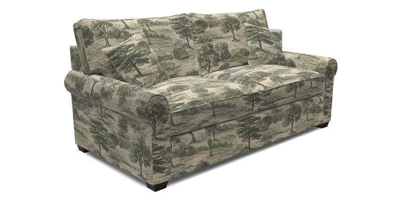 Bignor 3 Seater Sofa in V&A Drawn From Nature Oak Tree Gold