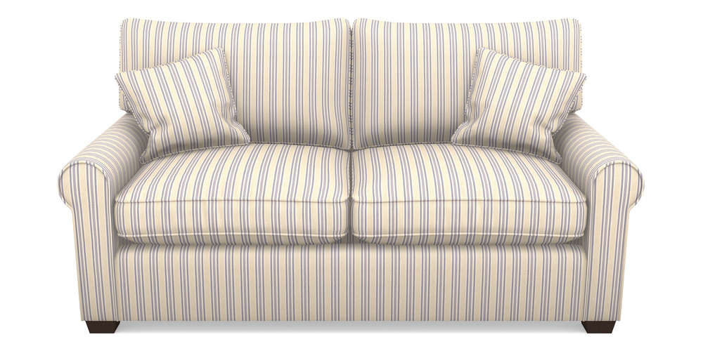 Product photograph of Bignor Sofa Bed 2 5 Seater Sofa Bed In Cloth 22 - Racing Stripes Ayr - Blueberry from Sofas and Stuff Limited