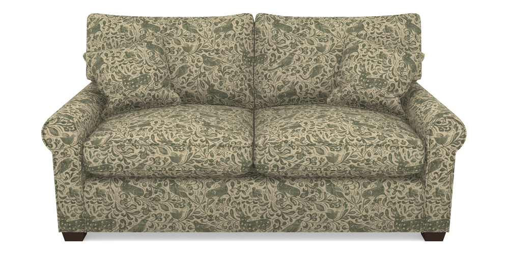 Product photograph of Bignor Sofa Bed 2 5 Seater Sofa Bed In V A Drawn From Nature - Bird And Rabbit - Dark Green from Sofas and Stuff Limited