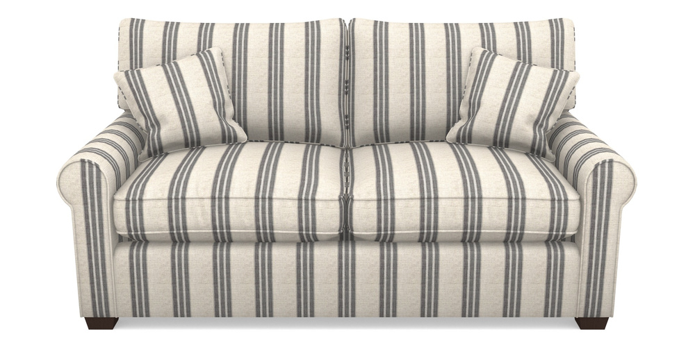 Product photograph of Bignor Sofa Bed 2 5 Seater Sofa Bed In Cloth 18 Stripes - Bengal - Bible Black from Sofas and Stuff Limited