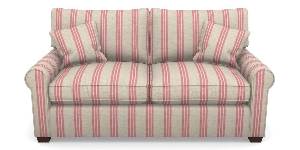 Product photograph of Bignor Sofa Bed 2 5 Seater Sofa Bed In Cloth 18 Stripes - Bengal - Cranberry from Sofas and Stuff Limited