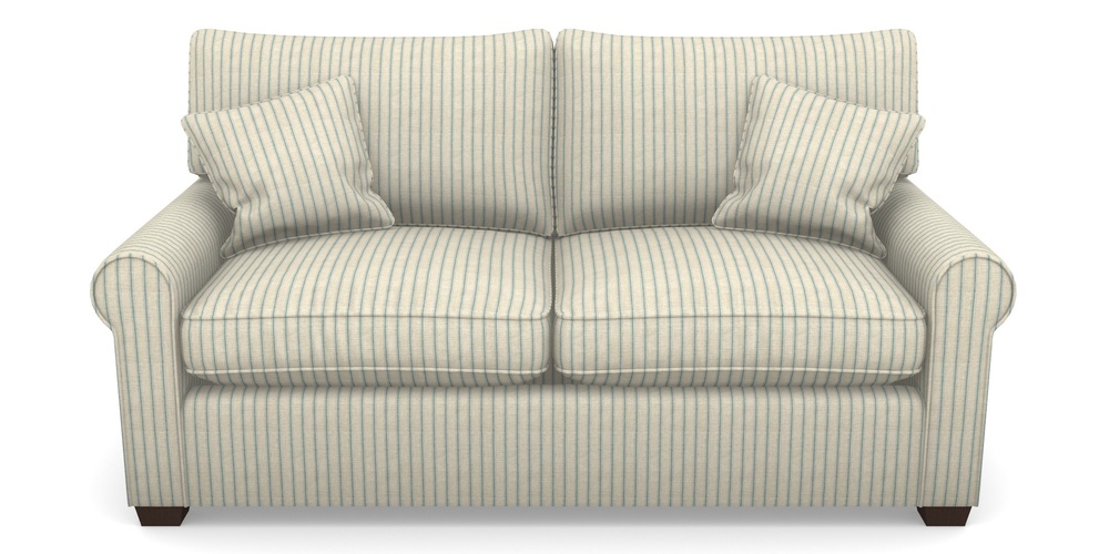 Product photograph of Bignor Sofa Bed 2 5 Seater Sofa Bed In Cloth 18 Stripes - Ticking - Basil from Sofas and Stuff Limited