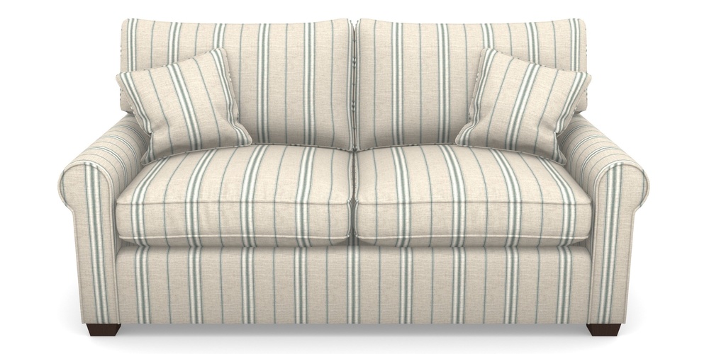 Product photograph of Bignor Sofa Bed 2 5 Seater Sofa Bed In Cloth 18 Stripes - Regimental - Basil from Sofas and Stuff Limited