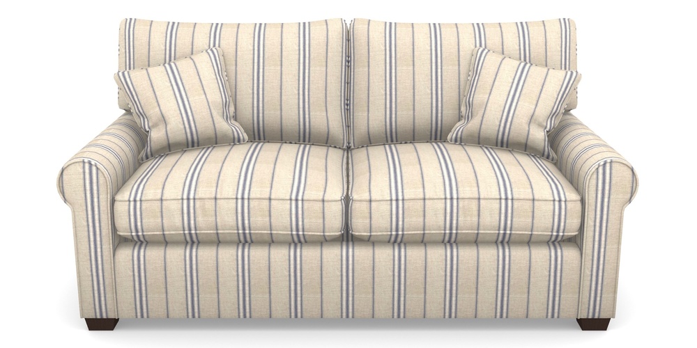 Product photograph of Bignor Sofa Bed 2 5 Seater Sofa Bed In Cloth 18 Stripes - Regimental - Indigo from Sofas and Stuff Limited