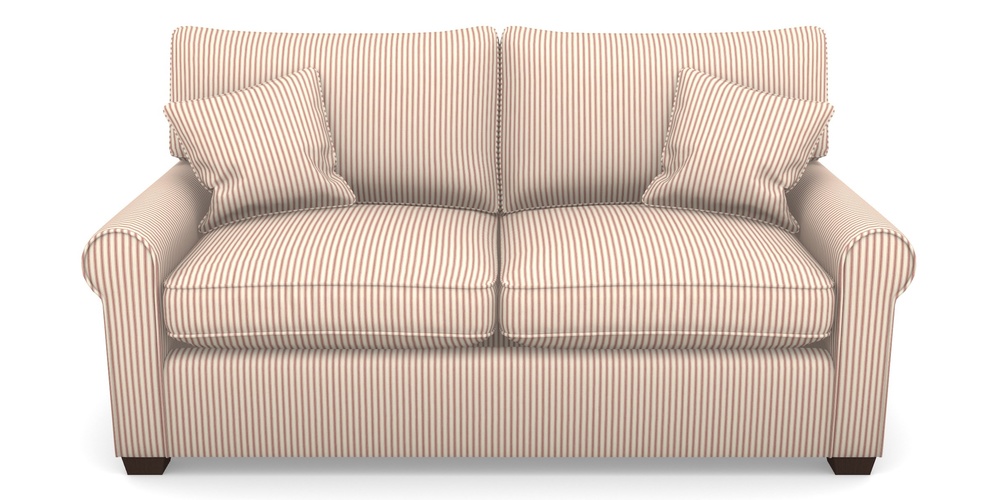 Product photograph of Bignor Sofa Bed 2 5 Seater Sofa Bed In Cotton Stripe - Peony from Sofas and Stuff Limited