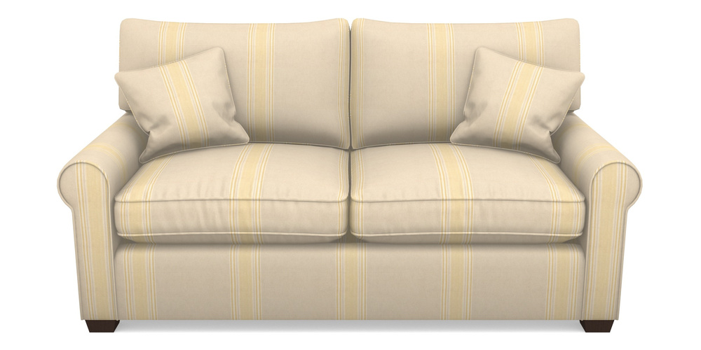 Product photograph of Bignor Sofa Bed 2 5 Seater Sofa Bed In Cloth 22 - Racing Stripes Cheltenham - Lemon from Sofas and Stuff Limited