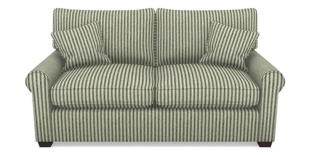 Product photograph of Bignor Sofa Bed 2 5 Seater Sofa Bed In Cloth 22 - Pinstripe - Courgette from Sofas and Stuff Limited