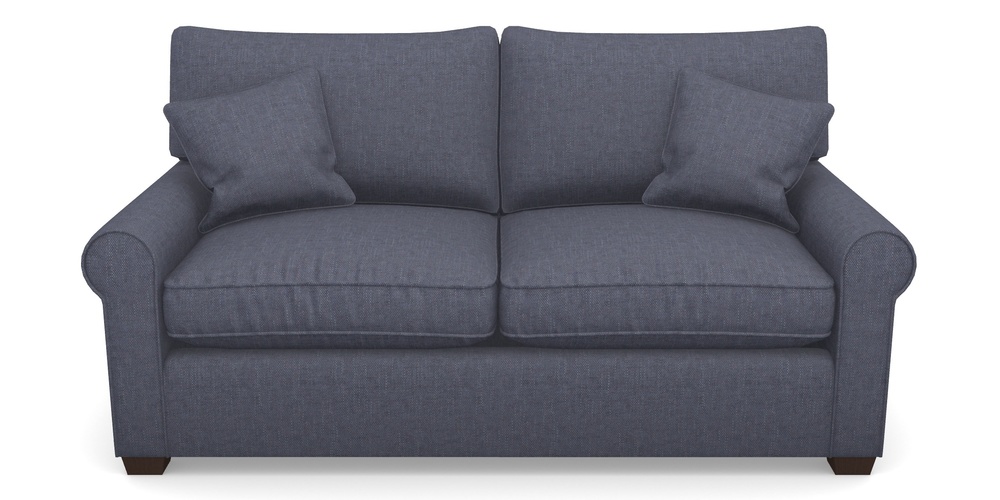 Product photograph of Bignor Sofa Bed 2 5 Seater Sofa Bed In Easy Clean Plain - Navy from Sofas and Stuff Limited