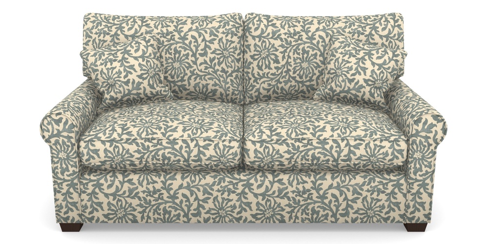 Product photograph of Bignor Sofa Bed 2 5 Seater Sofa Bed In V A Brompton Collection - Floral Scroll - Pebble from Sofas and Stuff Limited